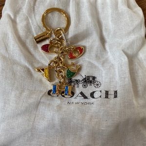Coach key chain dangle